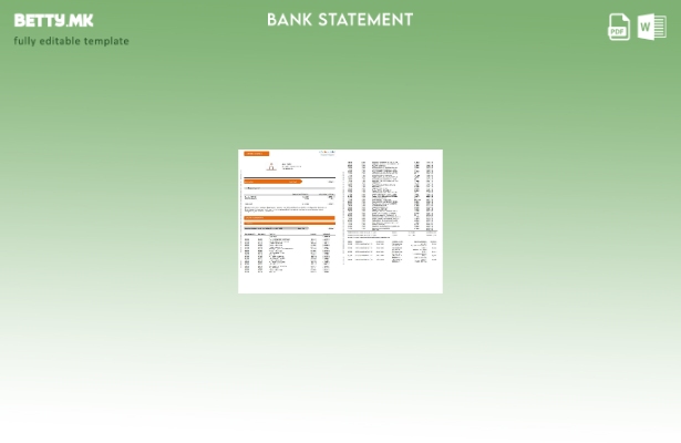 модерен стил Шпанија ING Директен шаблон за извод од банка